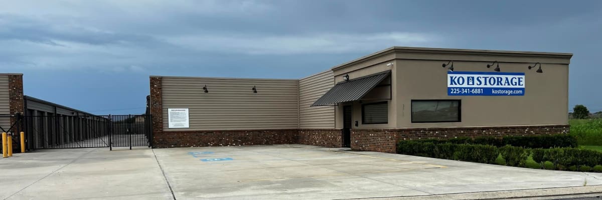 Unit size guide from KO Storage in Addis, Louisiana
