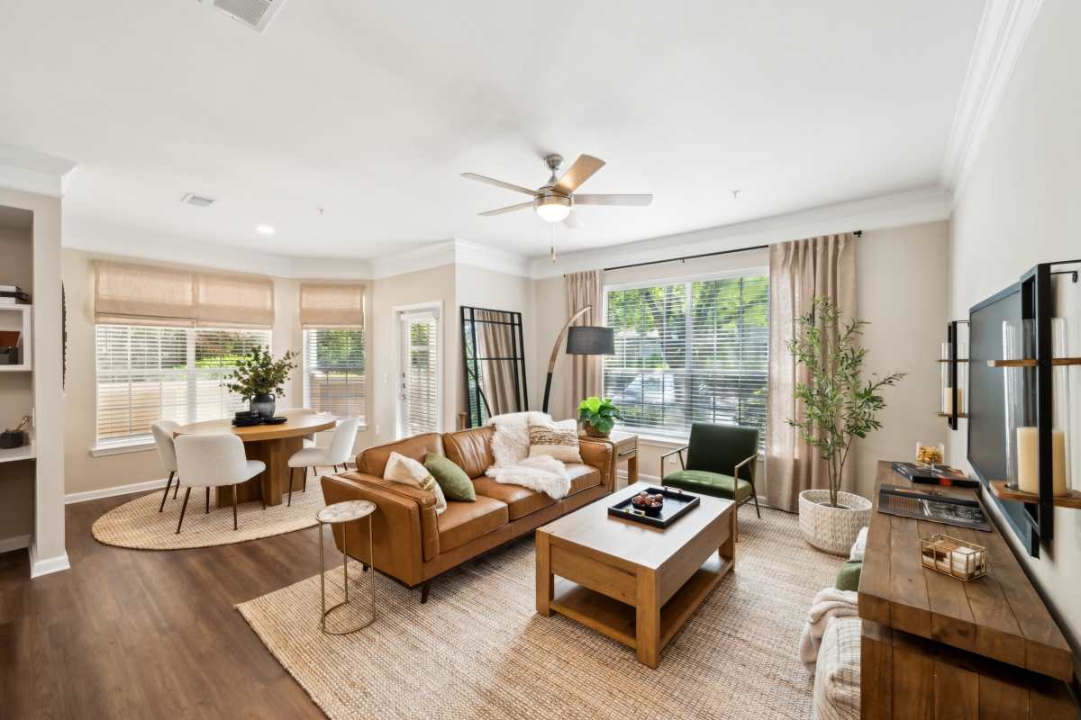 Upgraded living space at Preserve at Legacy Park in Lawrenceville, Georgia