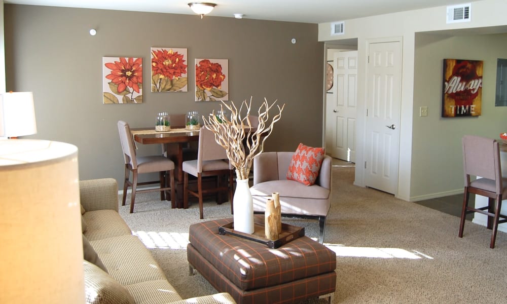 Living room at Park at Coulter in Amarillo, Texas