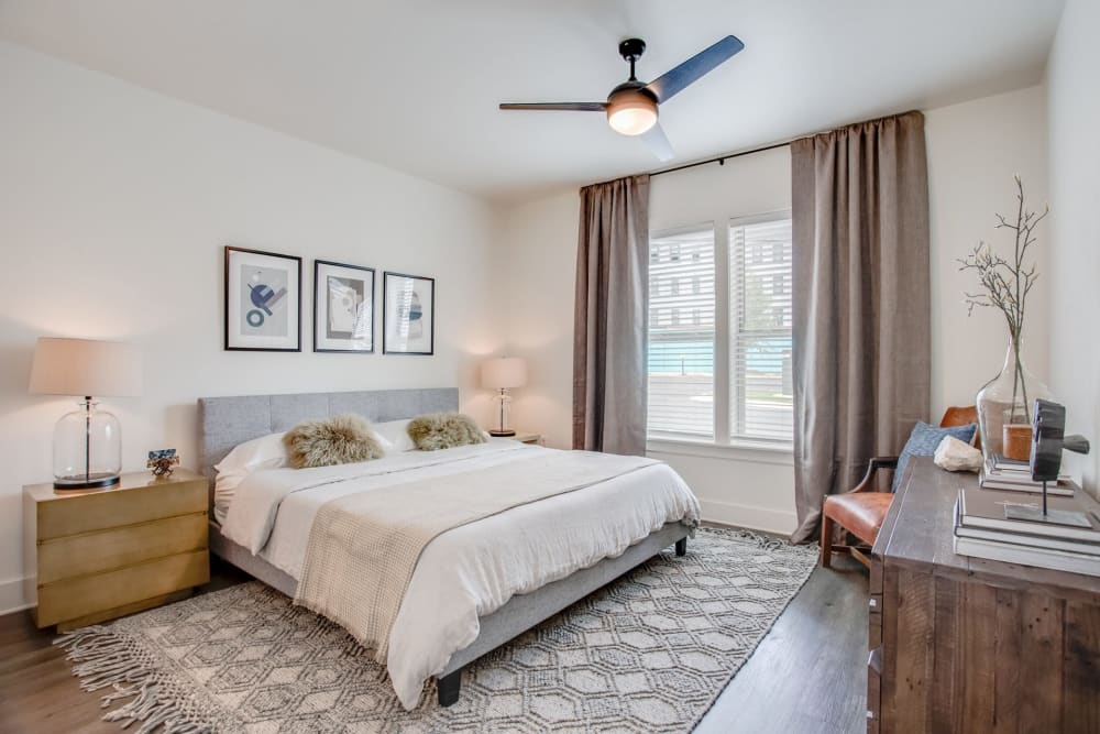 Spacious bedroom at Premiere Lofts at Trilith, Fayetteville, Georgia