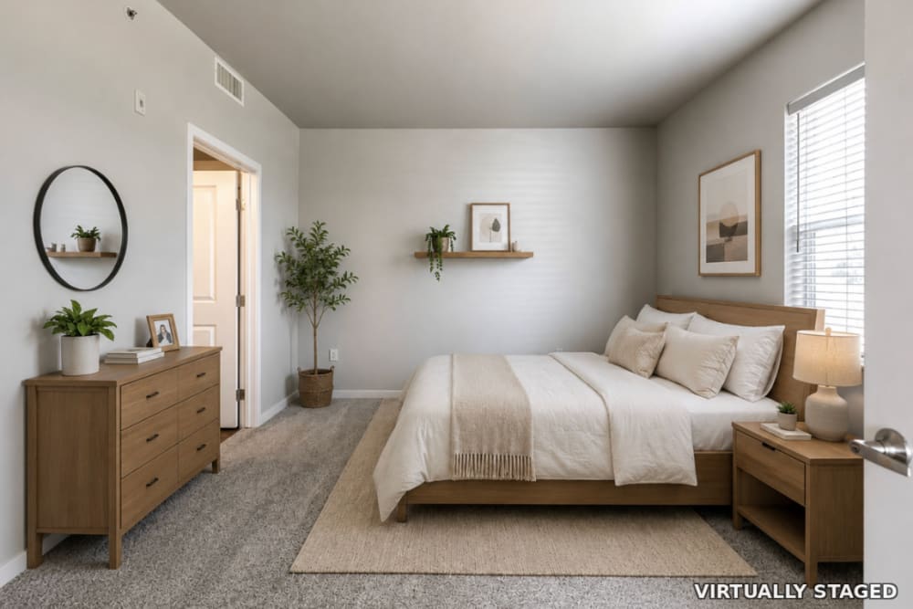 Room with carpeting at The Greens at Van de Water in Loveland, Colorado  