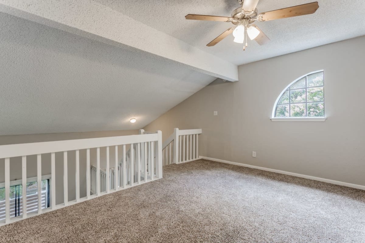 Loft space in a home at Cottages at Wells Branch in Austin, Texas