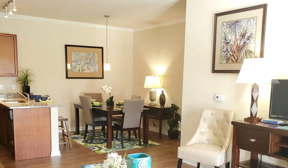 Open concept living spaces at Palisades at Ballentine in Irmo, South Carolina
