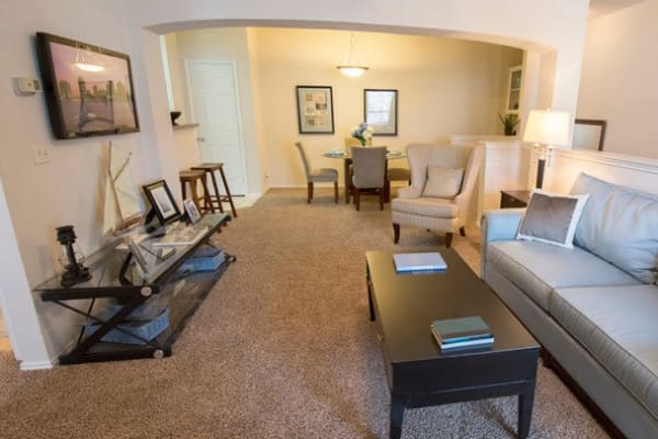 Open concept floor plans at Stonehaven Villas in Tulsa, Oklahoma