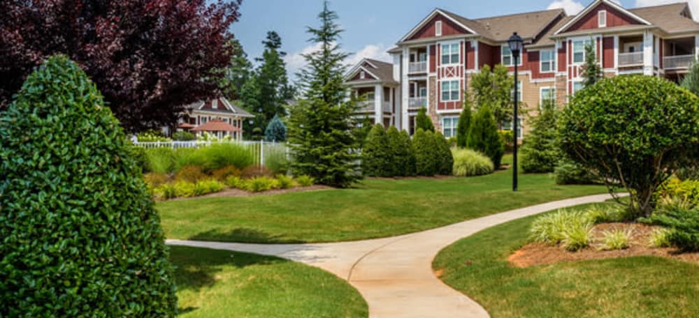 Beautiful landscaping at Berkshire Fort Mill in Fort Mill, South Carolina