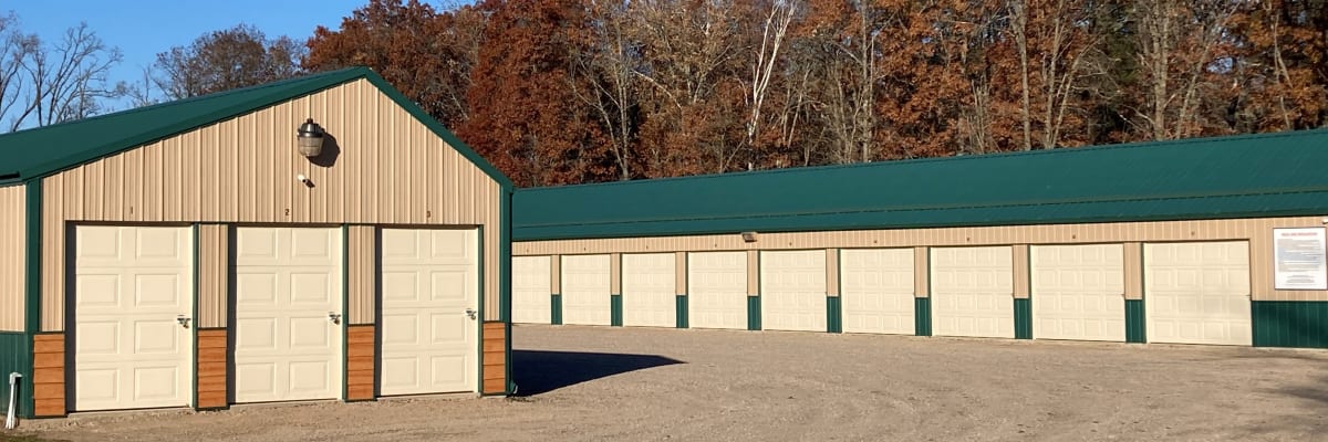 Unit size guide from KO Storage in Pillager, Minnesota