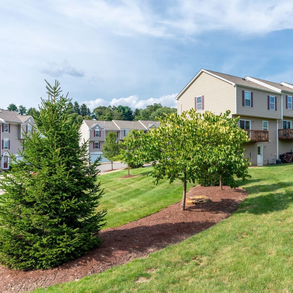 Beautiful landscaping at Kennedy Highlands, Mc Kees Rocks, Pennsylvania