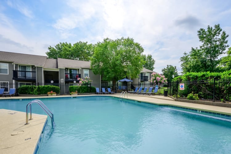Large swimming pool at The Hamilton in Hendersonville, Tennessee