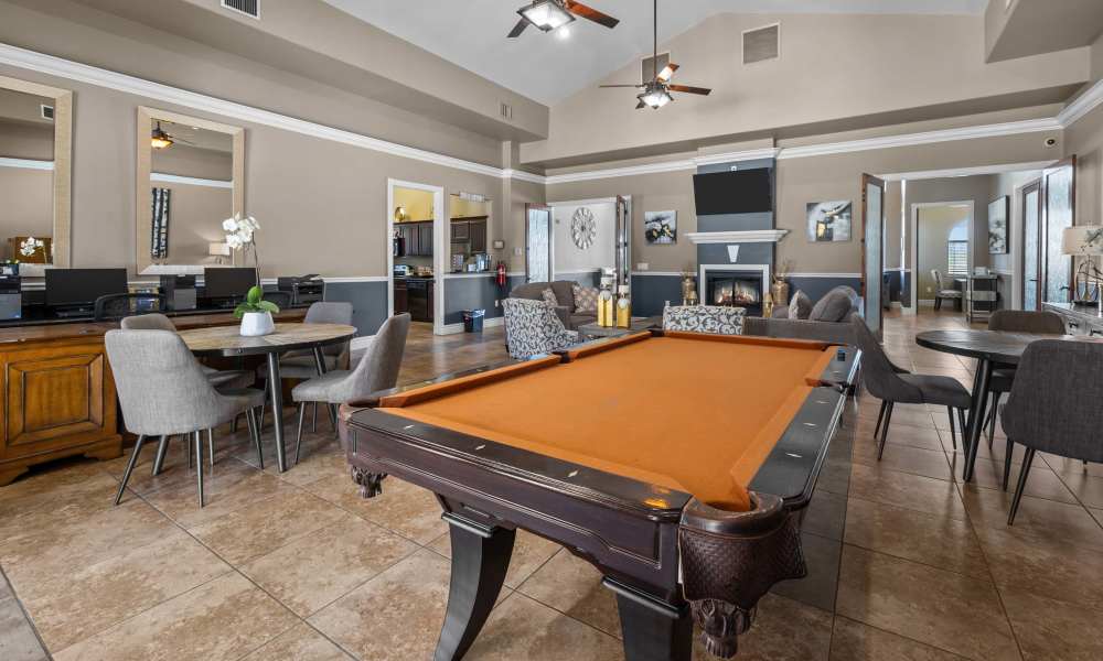 Pool table at Las Torres Apartments in El Paso, Texas