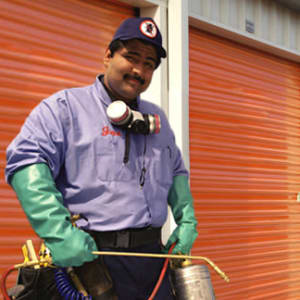 Regularly scheduled pest control at A-1 Self Storage in Cypress, California