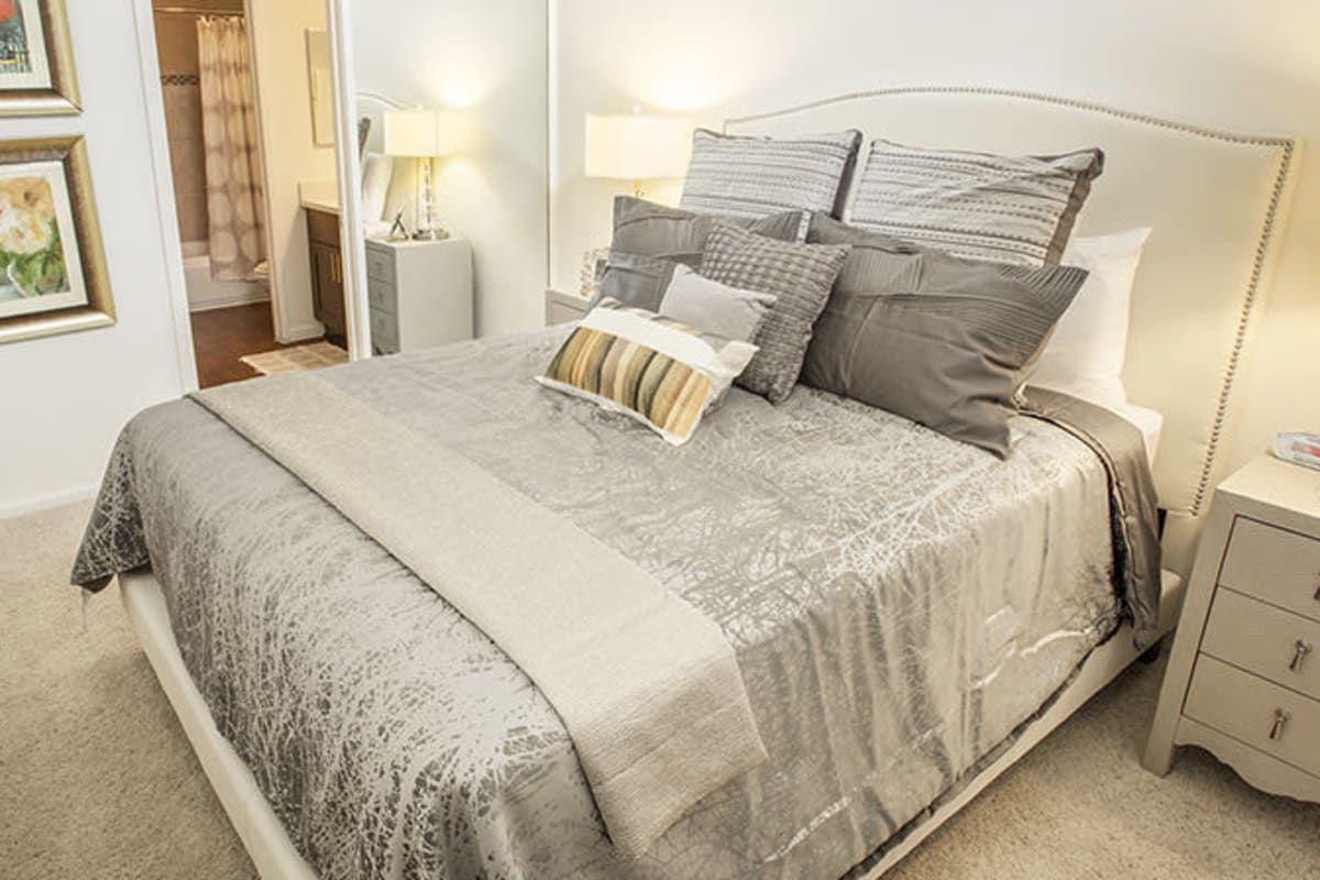 Bedroom in an apartment at Ascent, West Hollywood, California