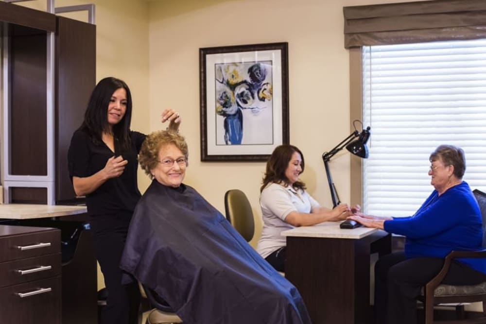 A beauty salon at The Pointe at Summit Hills in Bakersfield, California. 