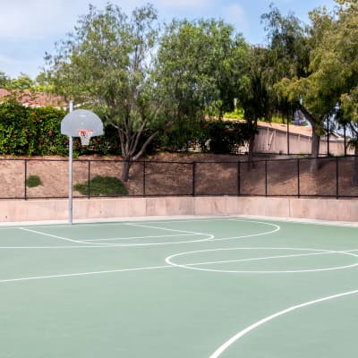 Basketball court at Orleck Heights in San Diego, California