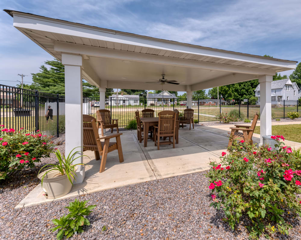 Gazebo outside Addington Place of Sparta in Sparta, Illinois