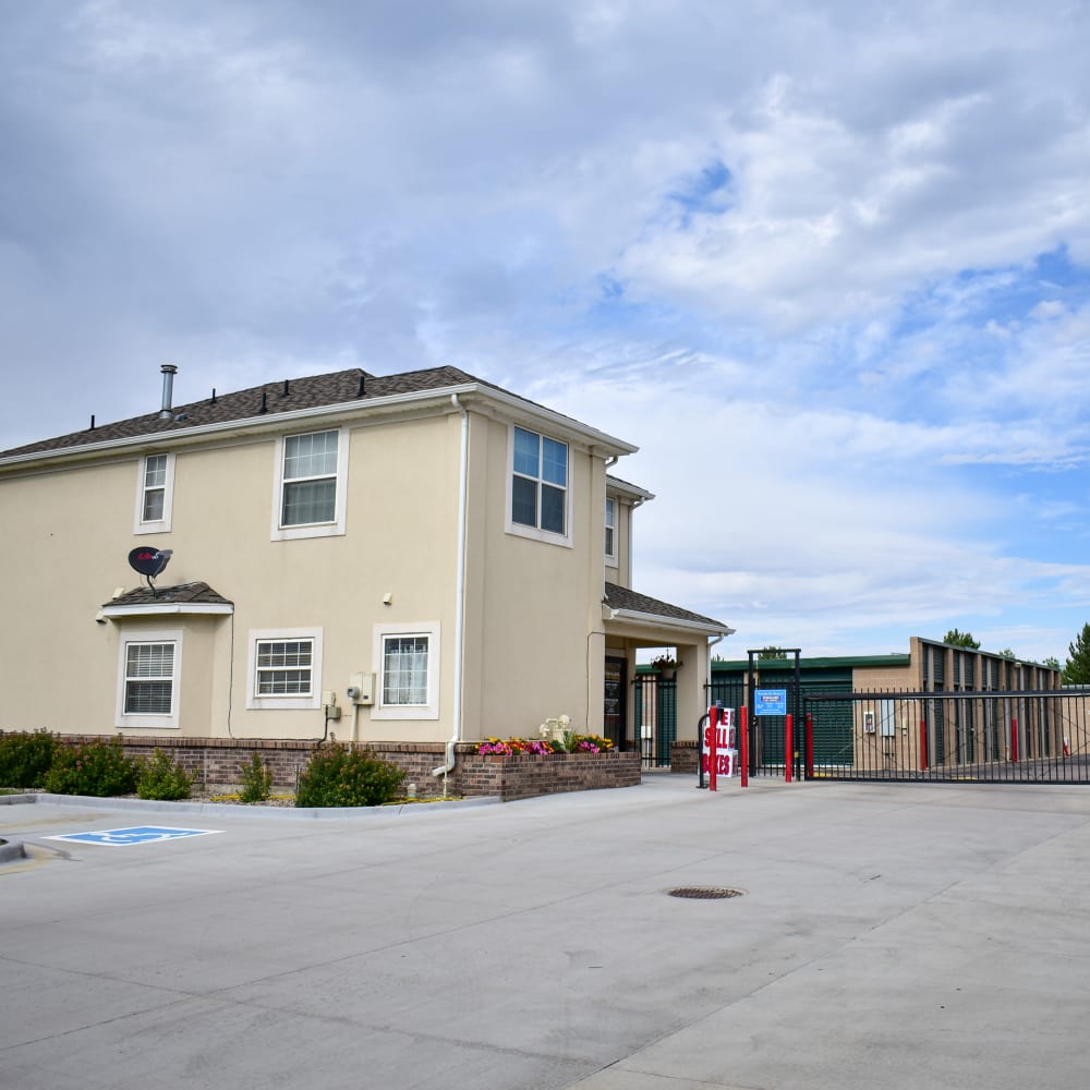 The front door at STOR-N-LOCK Self Storage in Littleton, Colorado