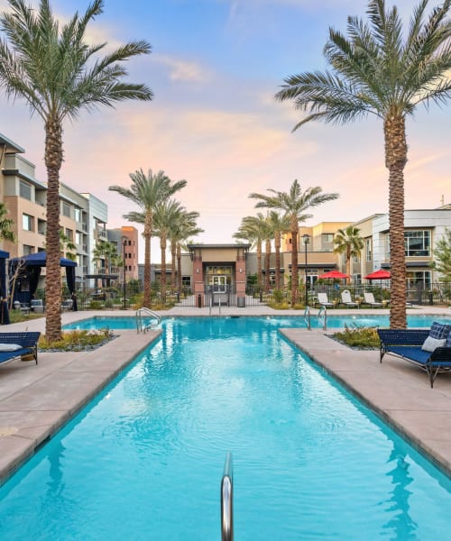 Resort-style pool at The Retreat at Rio Salado, Tempe, Arizona 