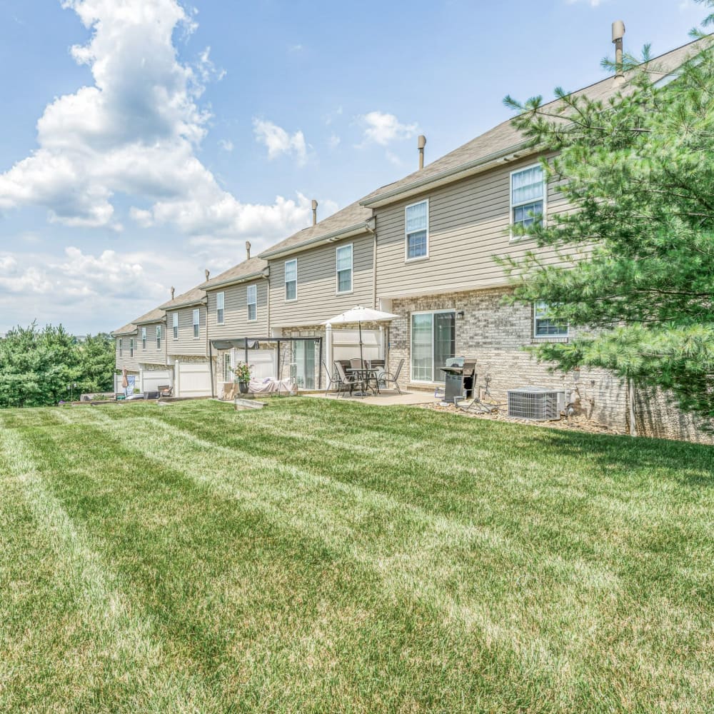 Lush green lawn at Walton Crossings, Jeannette, Pennsylvania