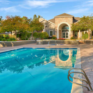 Swimming pool at Legend Oaks Apartments in Aurora, Colorado