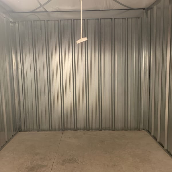Interior of a storage unit at StorQuest Self Storage in Odessa, Florida