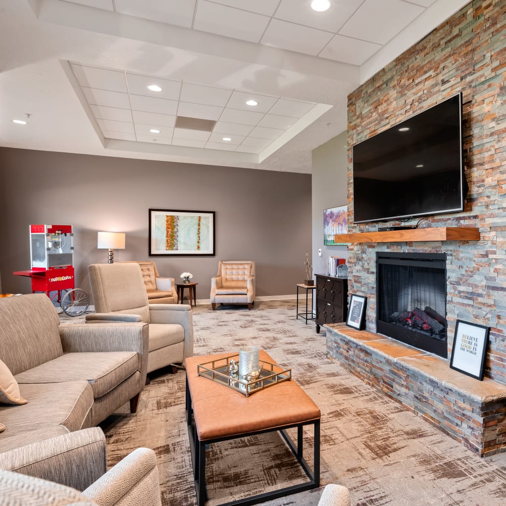 Cozy lounge room at Anthology of South Jordan in South Jordan, Utah