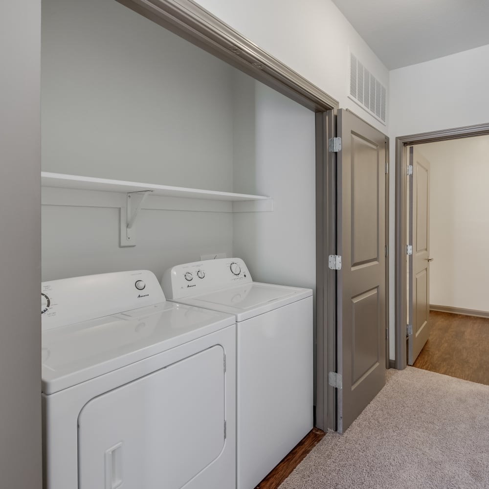 In-unit washer and dryer at LaCabreah, Brownsburg, Indiana