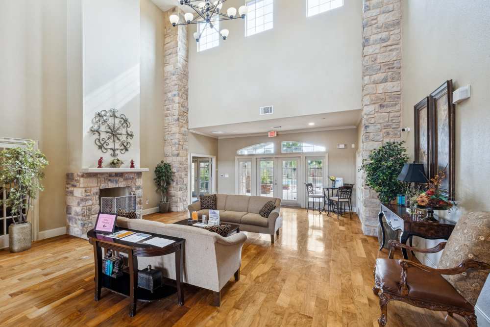 Clubhouse with lots of seating area at Horizon Meadows in La Marque,Texas