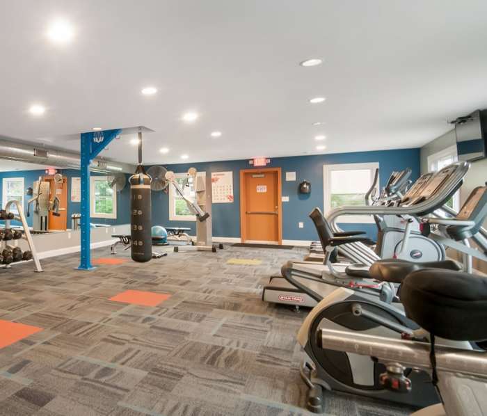 Fitness centre at The Loop on Greenfield in Oak Park, Michigan