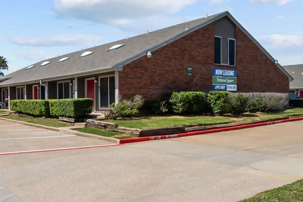 Leasing office at Parkwood Square in Arlington, Texas