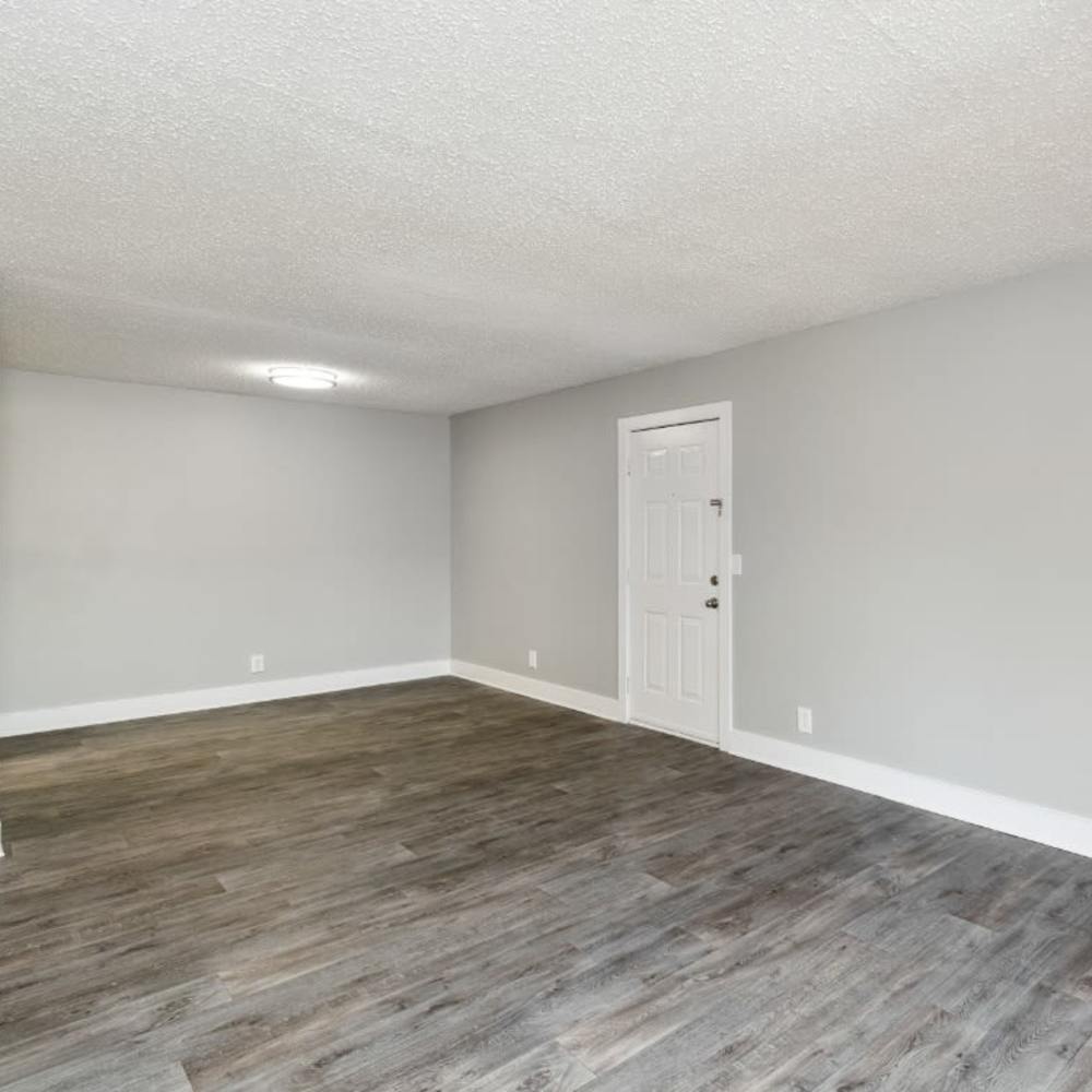 Spacious living room at Meadow Glen Apartments in Springfield, Tennessee