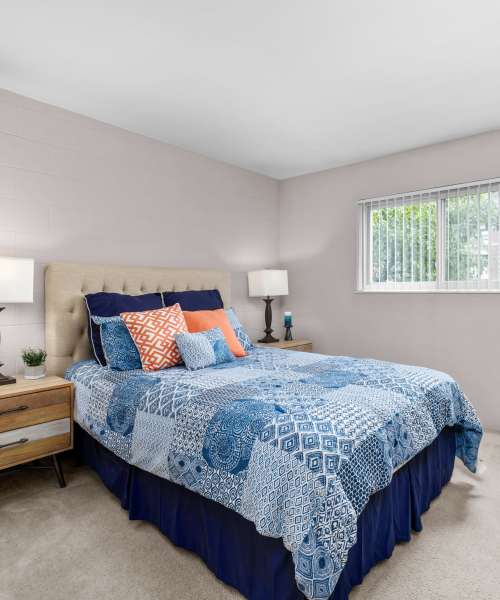 Bedroom at West End Terrace Apartments in St. Louis, Missouri