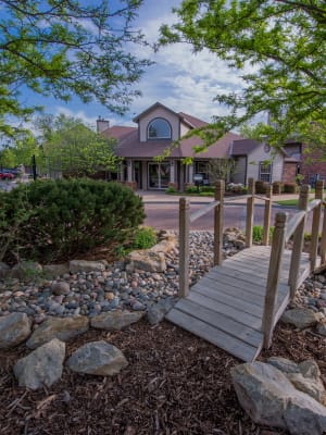 Firepit and adirondack chairs at Huntington Park Apartments in Wichita, Kansas