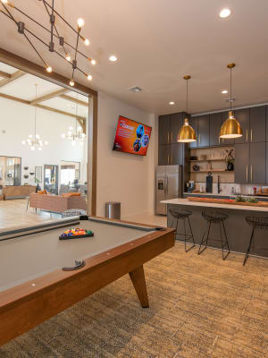 Pool table at Artisan Crossing in Norman, Oklahoma