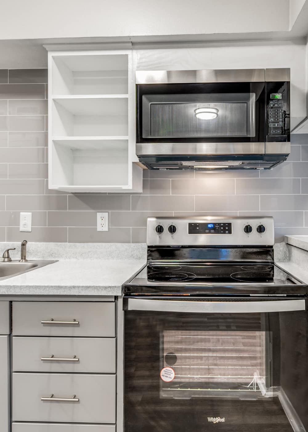Kitchen at Tribecca Pointe Apartments in Hurst, Texas