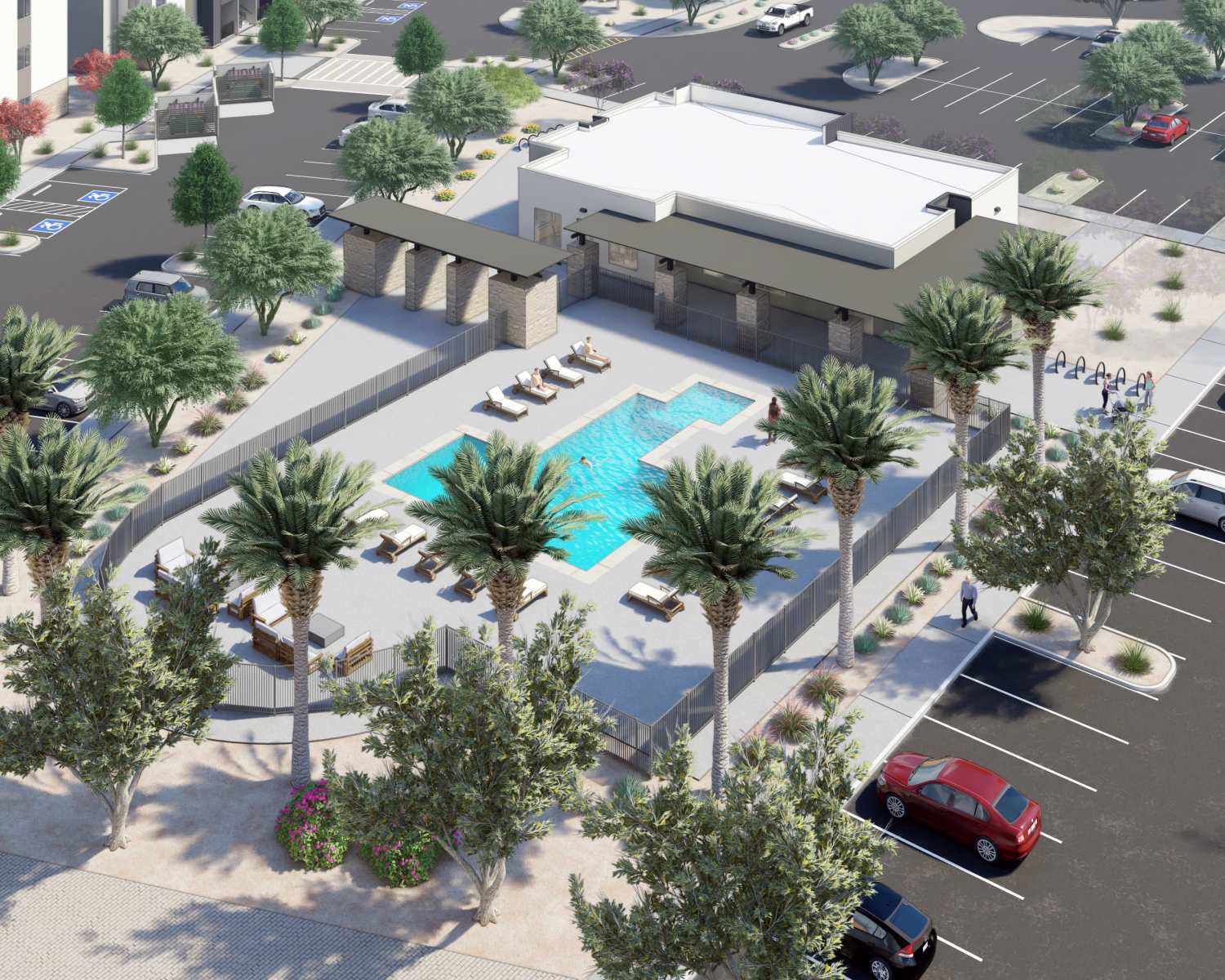 Aerial rendering at Acacia at Youngtown in Youngtown, Arizona