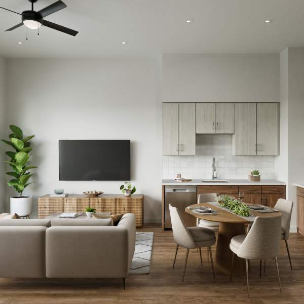 View floor plans offered at Tower Broadway in Sacramento, California