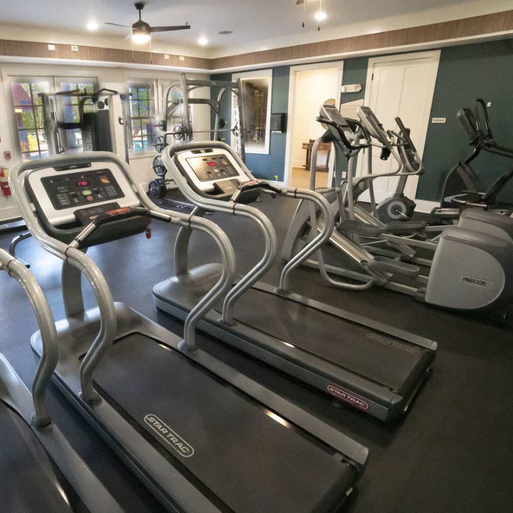 Well-equipped fitness center at Avonlea Tributary in Lithia Springs, Georgia