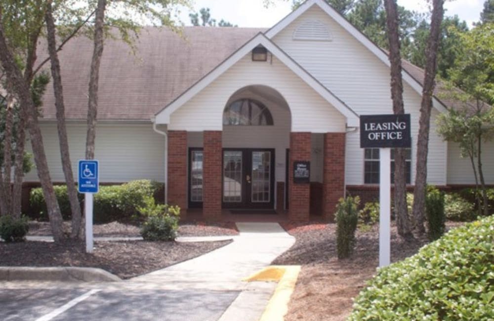 The leasing office at Gwinnett Station in Tucker, Georgia