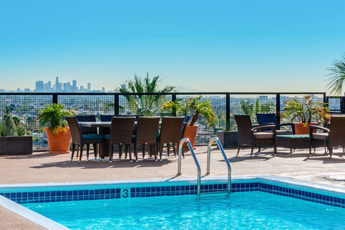 Pool at Villa Bianca, West Hollywood, California