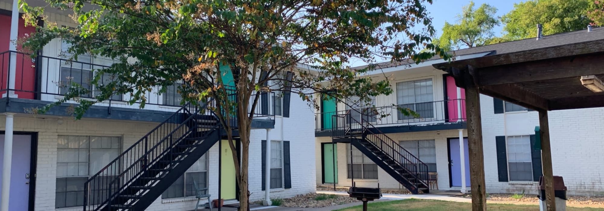 Apartment buidlings at Midtown Manor and Towers in Bryan, Texas