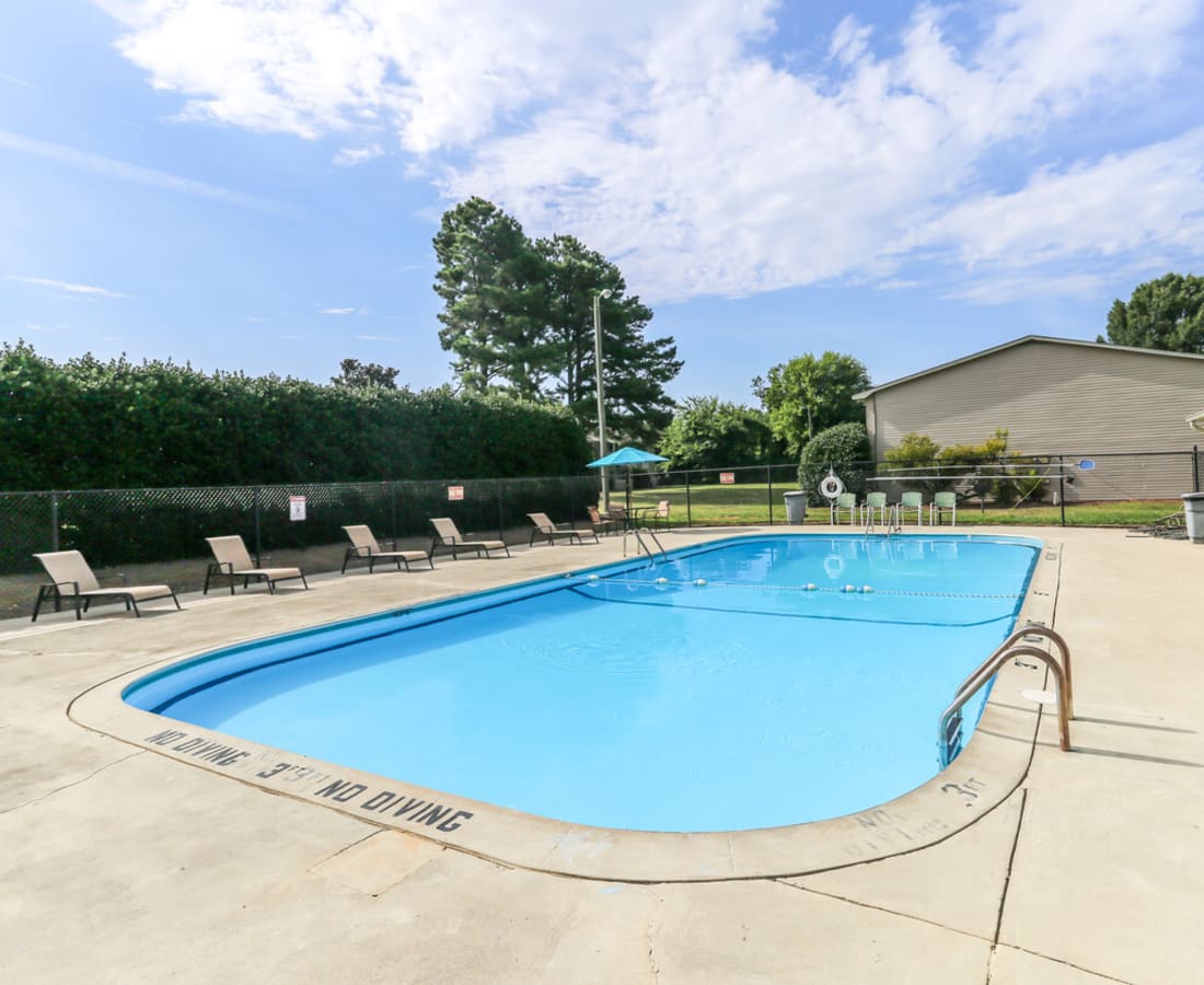 The swimming pool at Meadowbrook and Brookridge in Charlotte, North Carolina