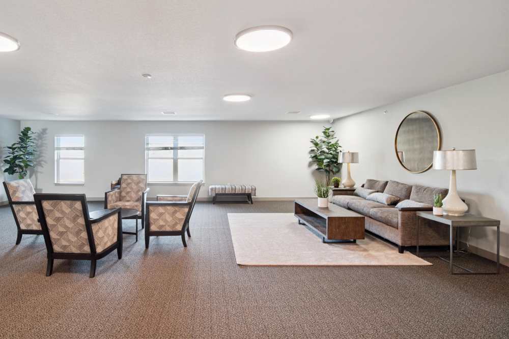 Modern clubhouse at Villas At Mesa Ridge in Fountain,Colorado