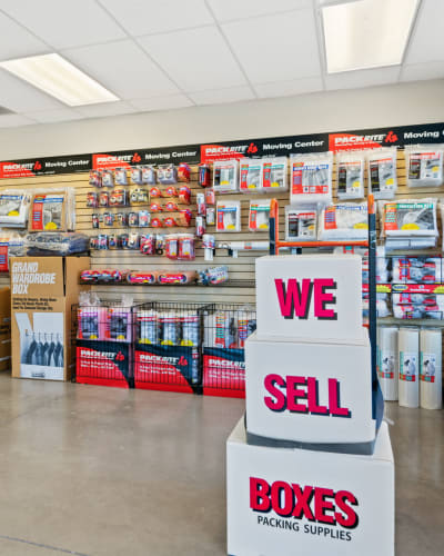 packing supplies at Northern Nevada Storage