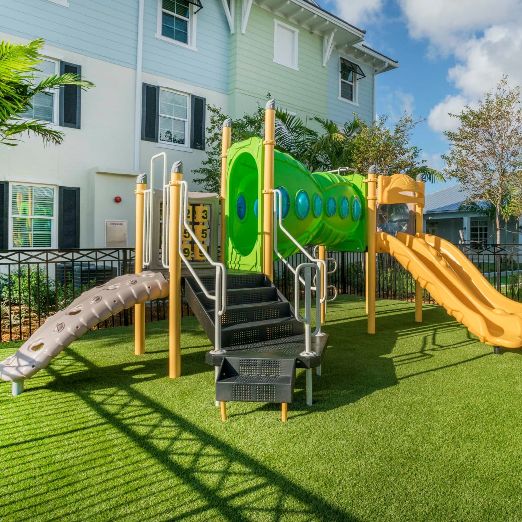 Playground area available at Delray Station in Delray Beach, Florida
