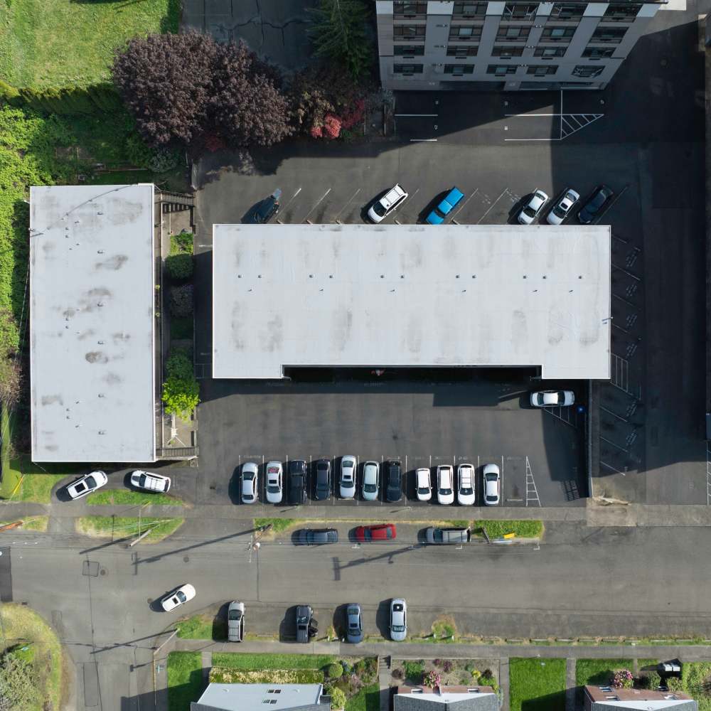 Ariel view 2 of Brentwood Apartments in Olympia Washington