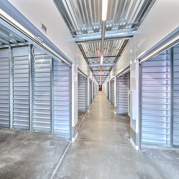 Indoor, climate-controlled storage units at StorQuest Self Storage in Golf, Florida