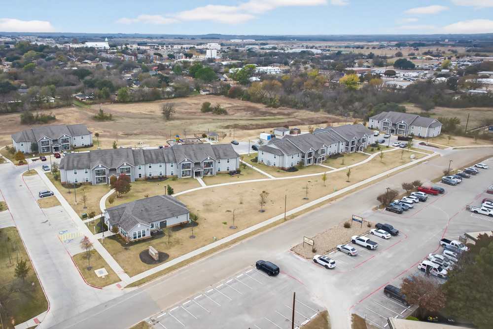 Charming community at Lakewood Crossing in Granbury, Texas.