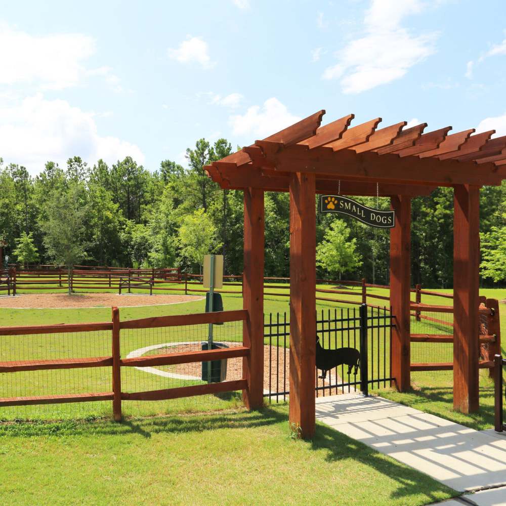 On-site dog park at Preserve At Columbus Park in Columbus, Georgia