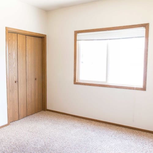 A bedroom at Steinbeck & Twain in Ames, Iowa