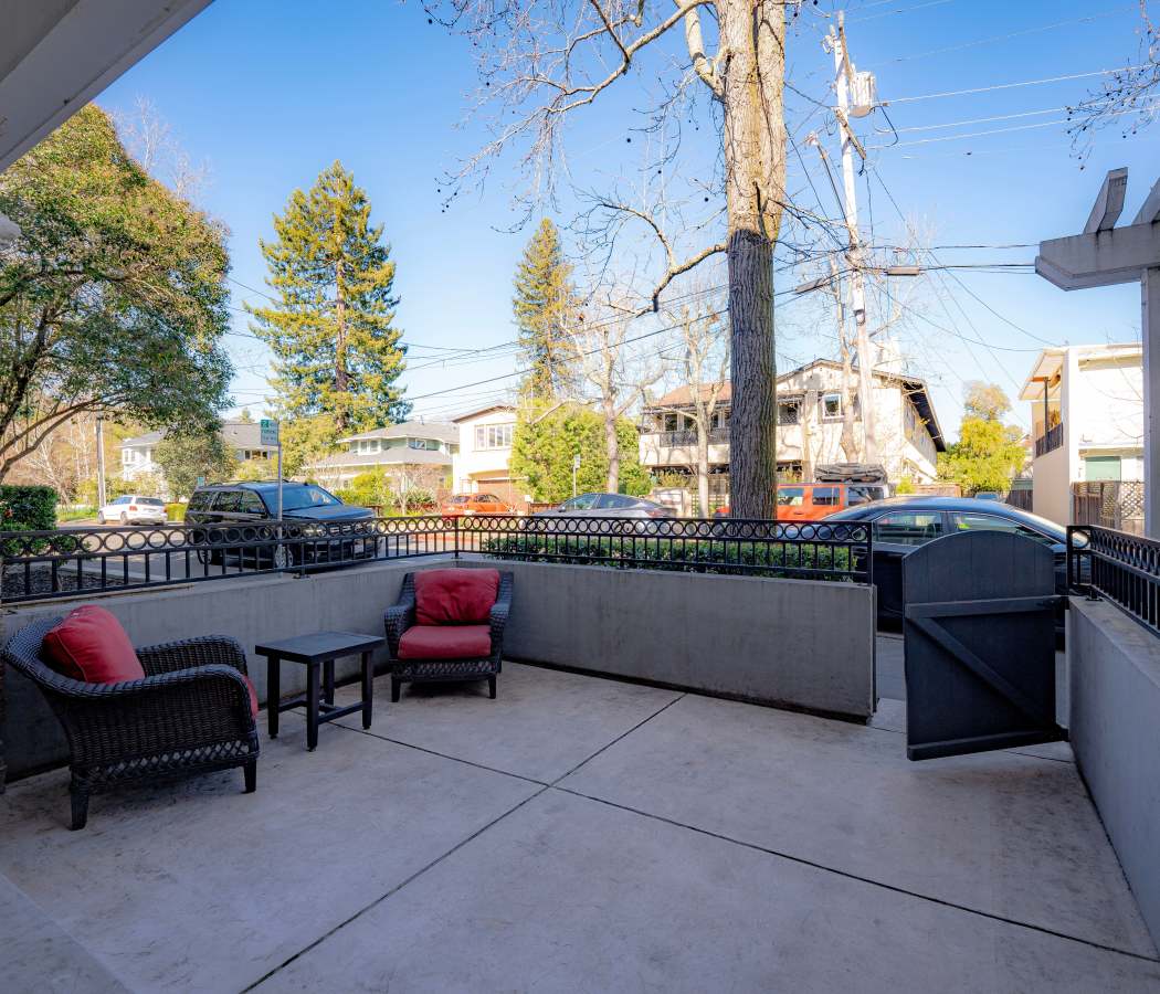 Patio at 35 Tam in San Anselmo, California