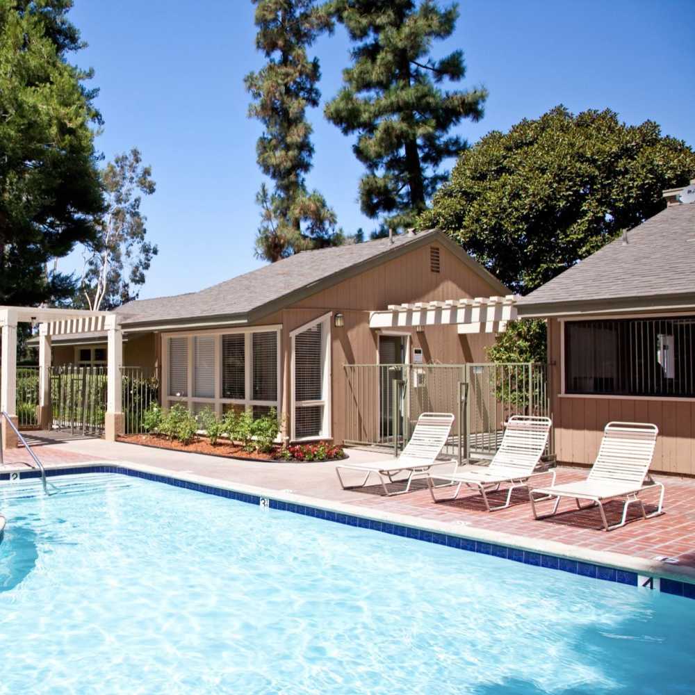 Community pool at Forest Glen in Lake Forest,California